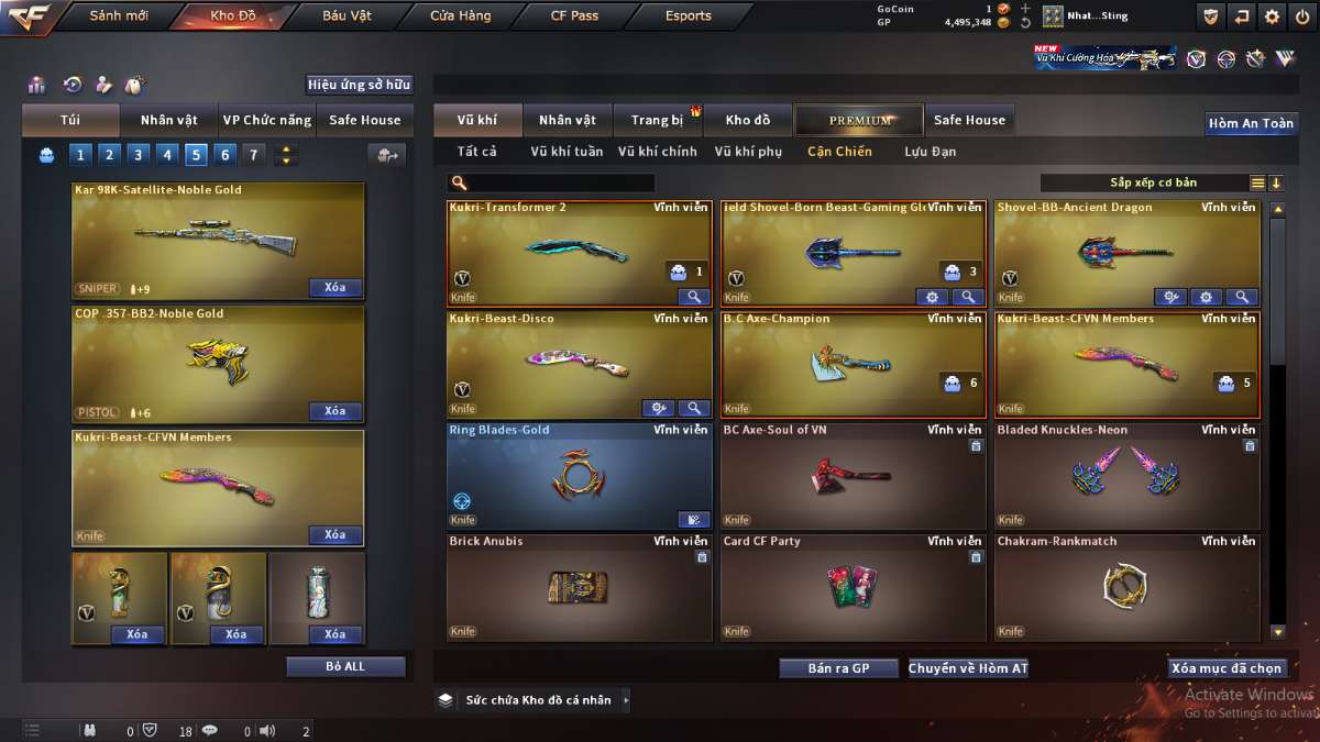 shop acc cf uy tin gia re